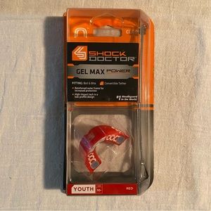 Shock Doctor Gel Max Power Youth Red Convertible Teether Classic Fit